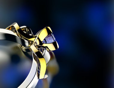 Elmas altın nişan yüzük