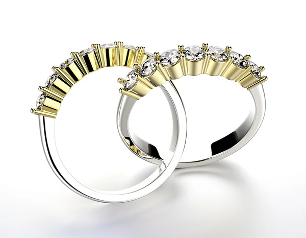 Verlovingsring met diamant. — Stockfoto