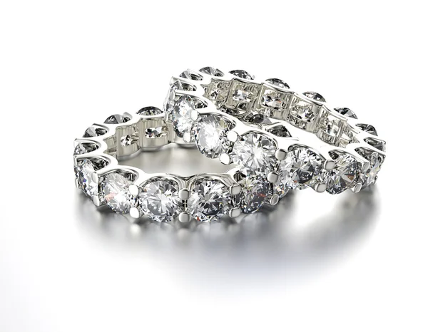 Gyémánt gyűrűk — Stock Fotó