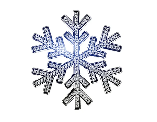 Diamond snowflake — Stock Photo, Image