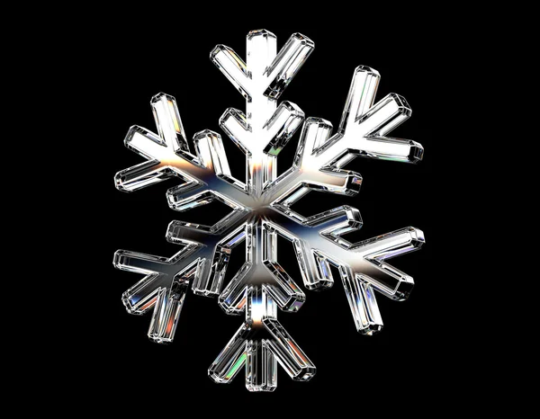 Diamond snowflake — Stock Photo, Image