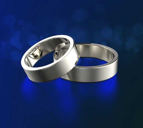 Złote pierścienie z diamentów — Zdjęcie stockowe
