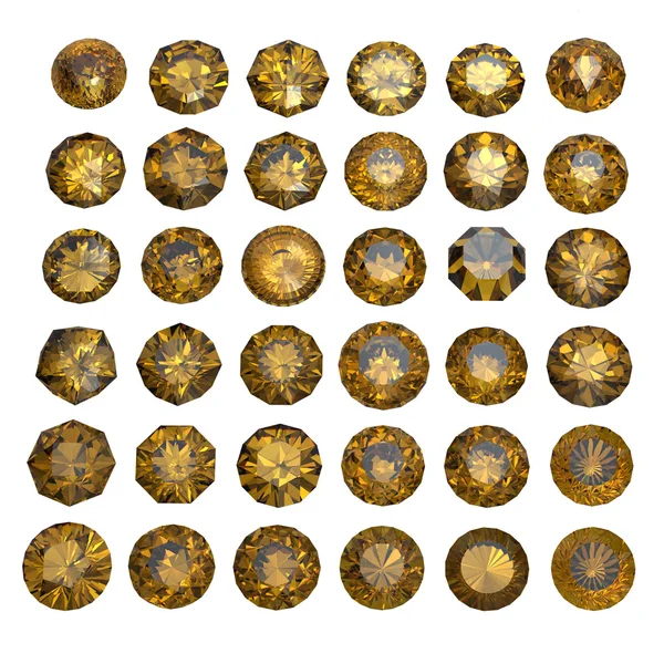 Round shape gemstones. — Stock Photo, Image