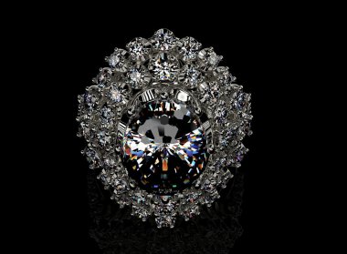 Elmaslı altın yüzük.