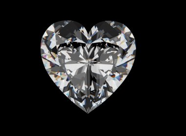 Kalp şekli değerli taş