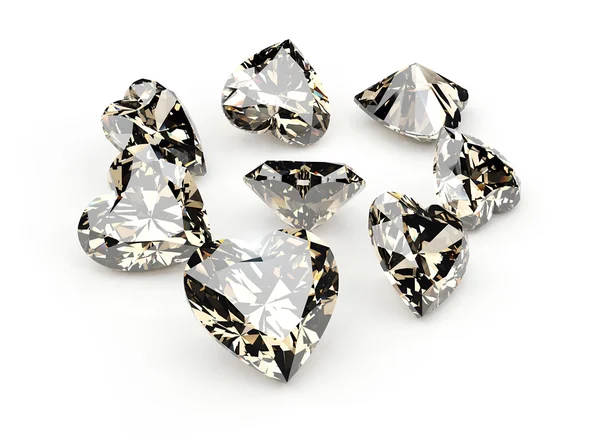 Heart shape  gemstones — Stock Photo, Image