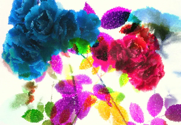 Čerstvý abstraktní růže. Letní květy — Stock fotografie