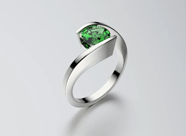 Bellissimo anello con diamante — Foto Stock