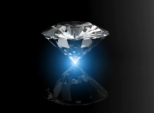 Brillante taglio prospettiva diamante — Foto Stock