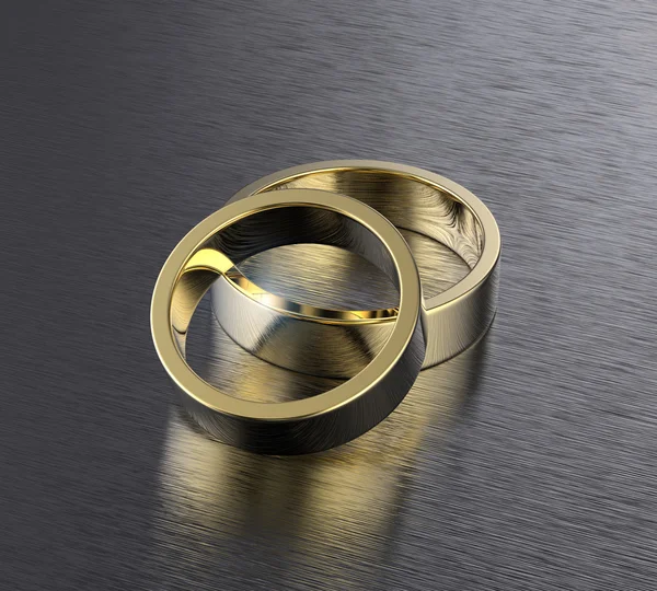 Golden Wedding Rings — Stock Photo, Image