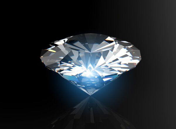  brilliant cut diamond perspective 