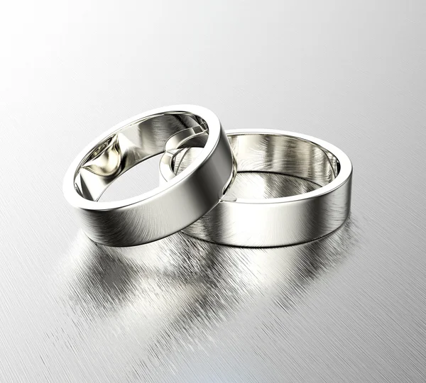 Anillos de boda dorados — Foto de Stock