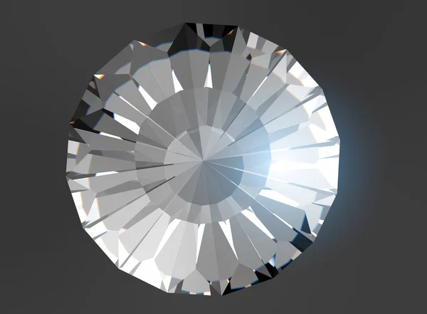 Perspektywie genialna cięcia diamentów — Zdjęcie stockowe