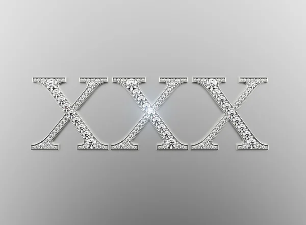 XXX elmas işaret — Stok fotoğraf