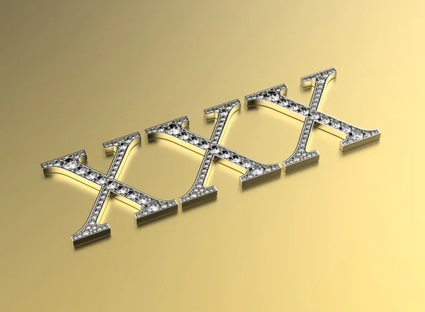 XXX diamond знак — стокове фото