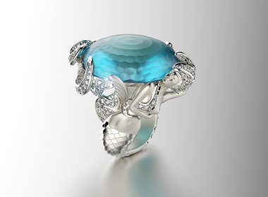 Beyaz altın yüzük