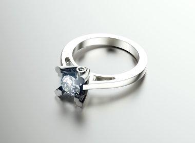 Beyaz altın yüzük