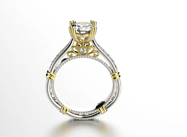 Anello bianco oro — Foto Stock