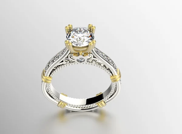 Anello bianco oro — Foto Stock