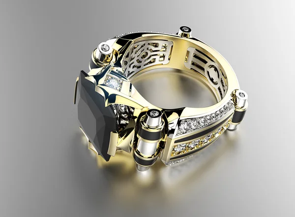 White Golden Ring — Stock Photo, Image