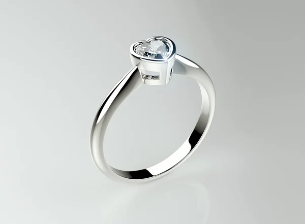 Bague en or blanc — Photo