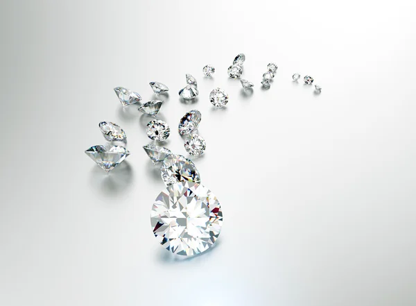 Ювелирные алмазы — стоковое фото