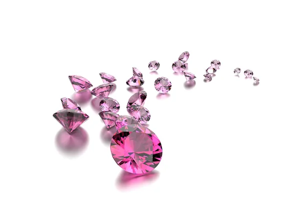 Pink luxury diamonds — Stock Photo, Image