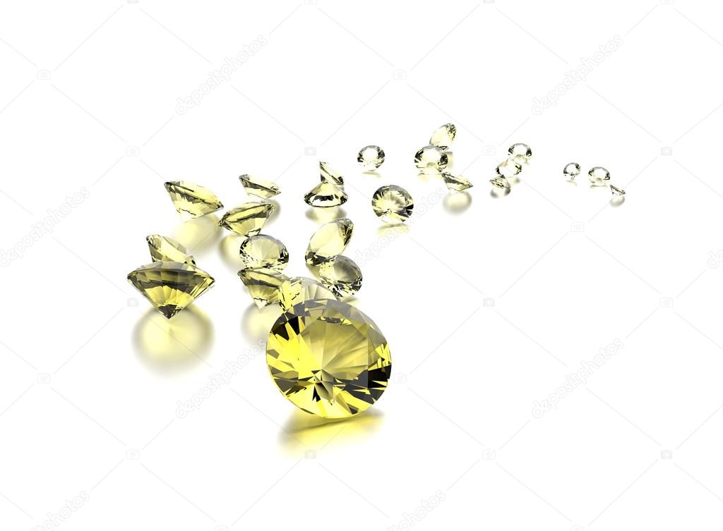 Close-up of luxury diamonds