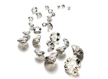 Luxury round shape gemstones clipart