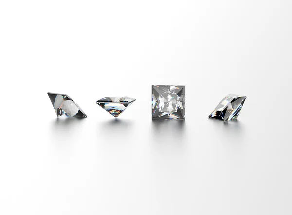 Square shape gemstones — Stock Photo, Image