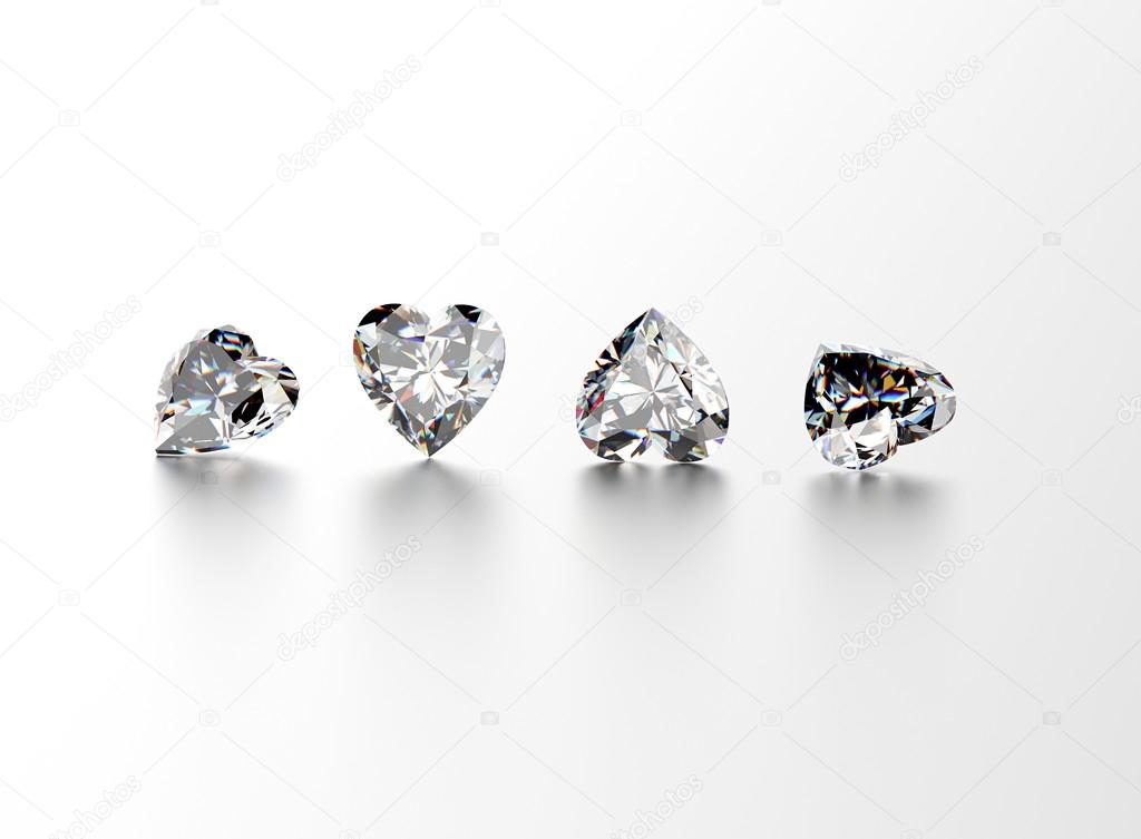 Luxury heart shape gemstones