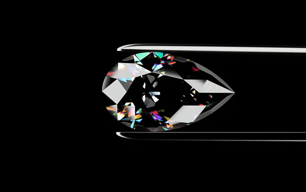 Luxury Diamond in tweezers — Stock Photo, Image