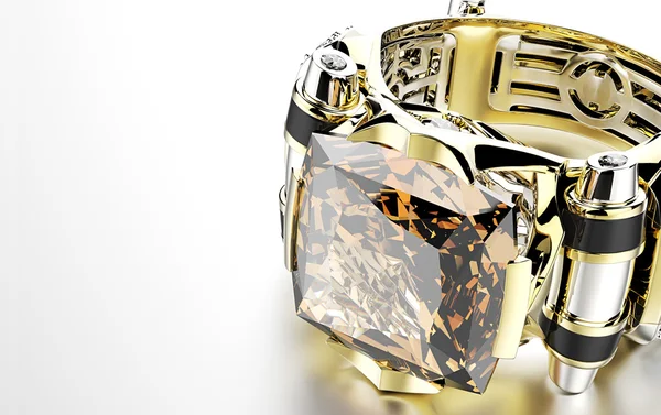 Luxusring mit Diamanten — Stockfoto