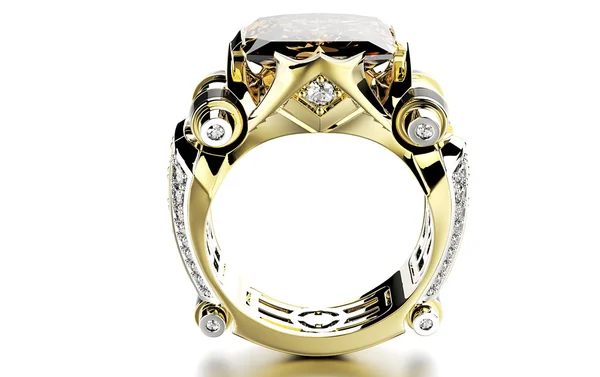 Luxus gyűrű gyémántokkal — Stock Fotó