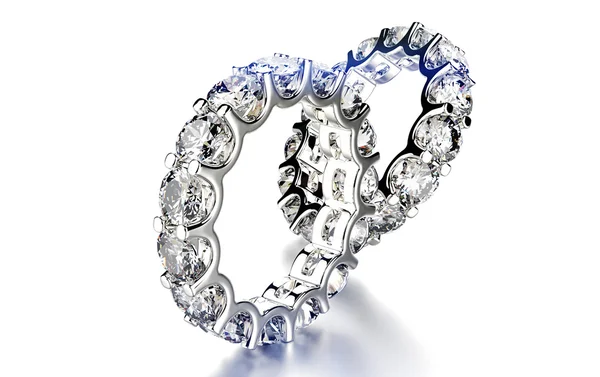 Luxusní snubní prsteny — Stock fotografie