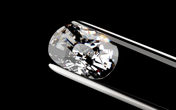 Luxe diamant in pincet — Stockfoto