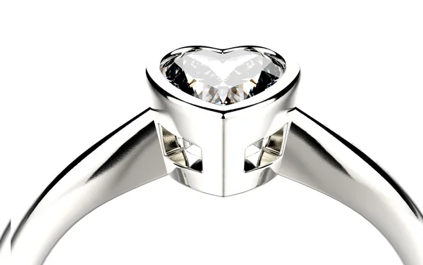 Luxe ring met diamant — Stockfoto