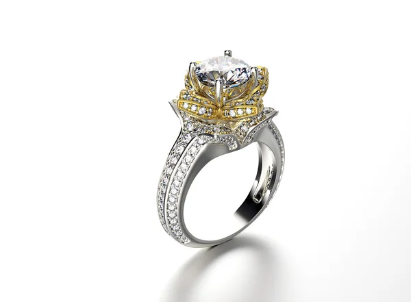 Luxury Ring with diamonds — Stock Photo, Image