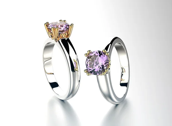 Zlatý prsten s diamantem. Pozadí šperky — Stock fotografie