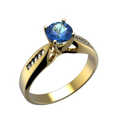 Pırlanta altın yüzük.