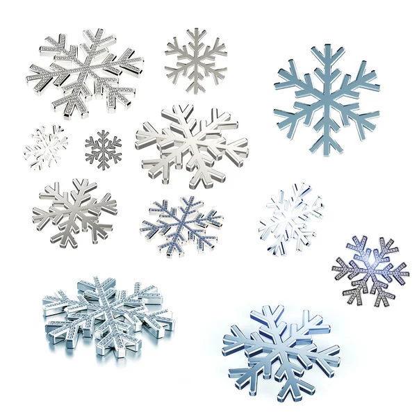 Diamantene Schneeflocke. Weihnachtlicher Hintergrund — Stockfoto