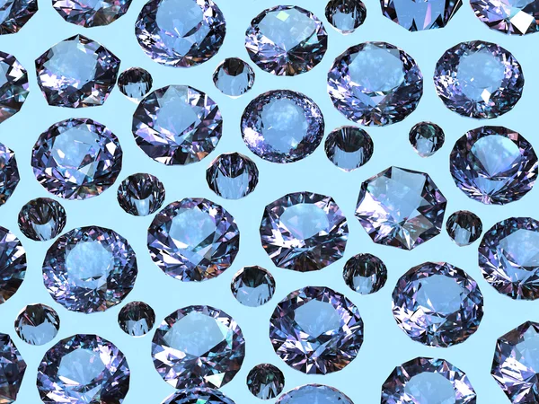 Diamonds Gemstones background. — Stock Photo, Image