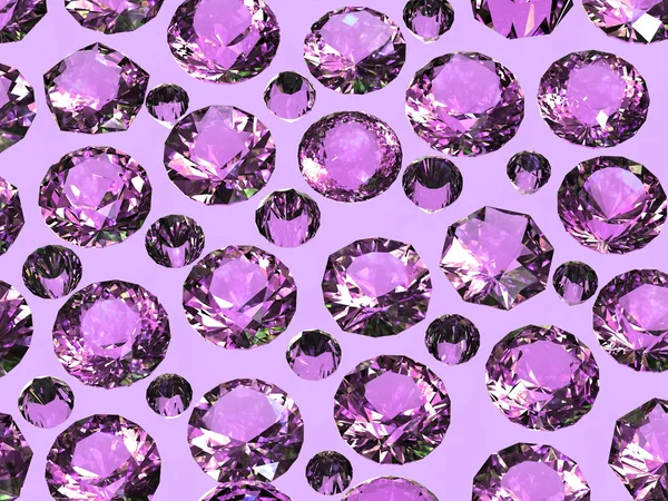 Diamonds Gemstones background. — Stock Photo, Image