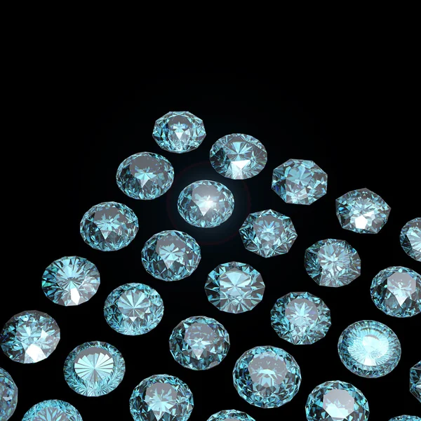 Diamonds Gemstones background. — Stock Photo, Image