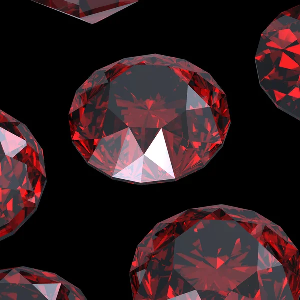 Garnet gyémántok drágakövek . — Stock Fotó