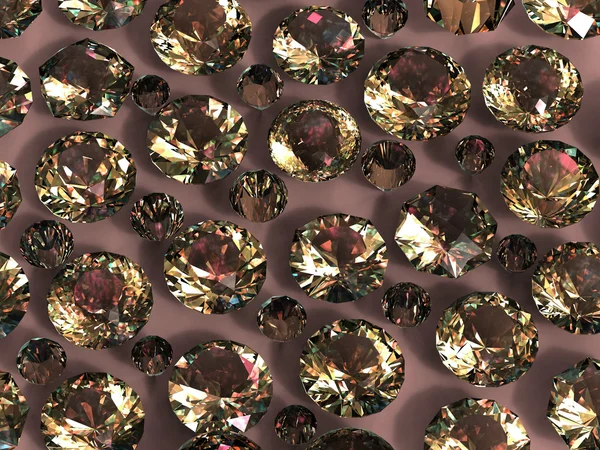 Diamant edelstenen achtergrond. — Stockfoto
