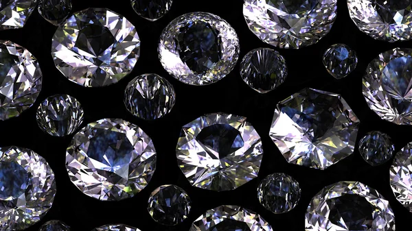 Diamant edelstenen achtergrond. — Stockfoto
