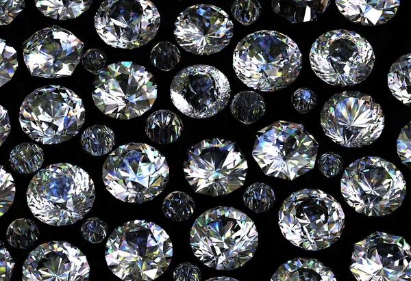 Diamonds Gemstones background. — Stock Photo, Image