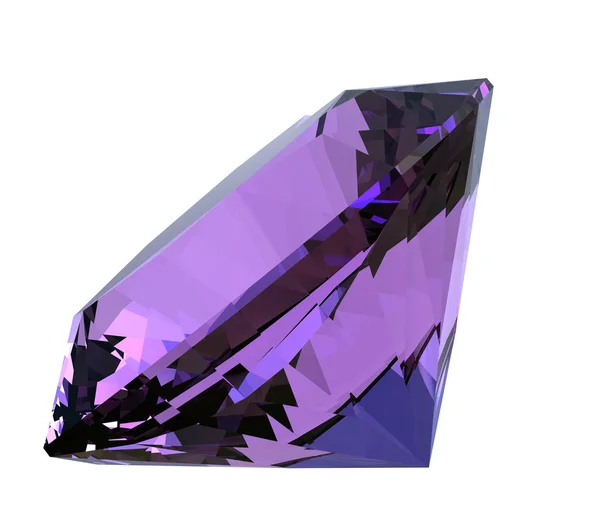 Diamond. Amethyst gemstone — Stock Photo, Image