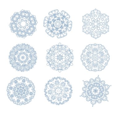 Dairesel süsleme seti